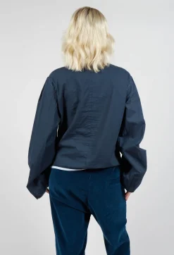Umit Unal Shirts & Blouses^Cropped Cotton Shirt in Blue