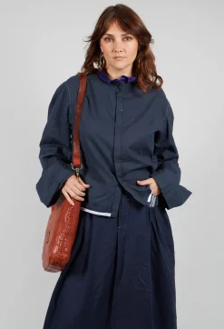 Umit Unal Shirts & Blouses^Cropped Cotton Shirt in Blue