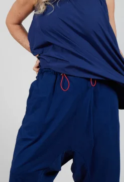 Rundholz Dip Trousers^Cropped Drop-Crotch Trousers in Ocean