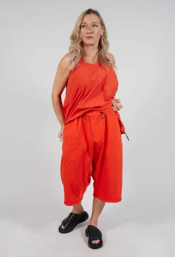 Rundholz Dip Trousers^Cropped Drop-Crotch Trousers in Mandarine