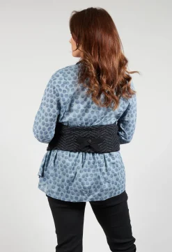 Lilith Jackets^Cropped Gilet with Wrap Around Neck in Graphic