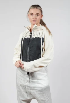 Rundholz Mainline Jackets^Cropped Hooded Jacket in Black Paint