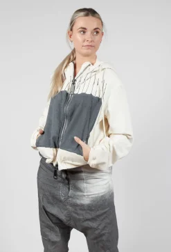 Rundholz Mainline Jackets^Cropped Hooded Jacket in Asteroid Paint