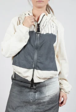 Rundholz Mainline Jackets^Cropped Hooded Jacket in Asteroid Paint