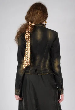 Masnada Jackets^Cropped Jean Jacket in Denim Tumeric