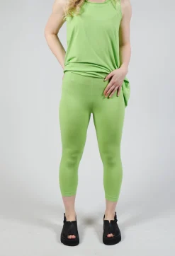 Rundholz Black Label Leggings^Cropped Jersey Leggings in Lime