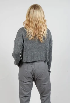 Rundholz Black Label Jumpers^Cropped Jumper with Feature Hem in Rock
