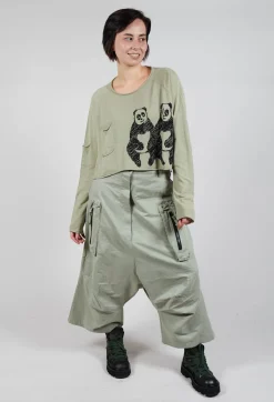 Rundholz Black Label Jumpers^Cropped Jumper with Motif in Defender Jacquard