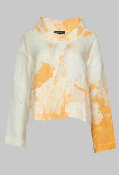 Kedziorek Jackets^Cropped Lightweight Jacket in Orange Dye
