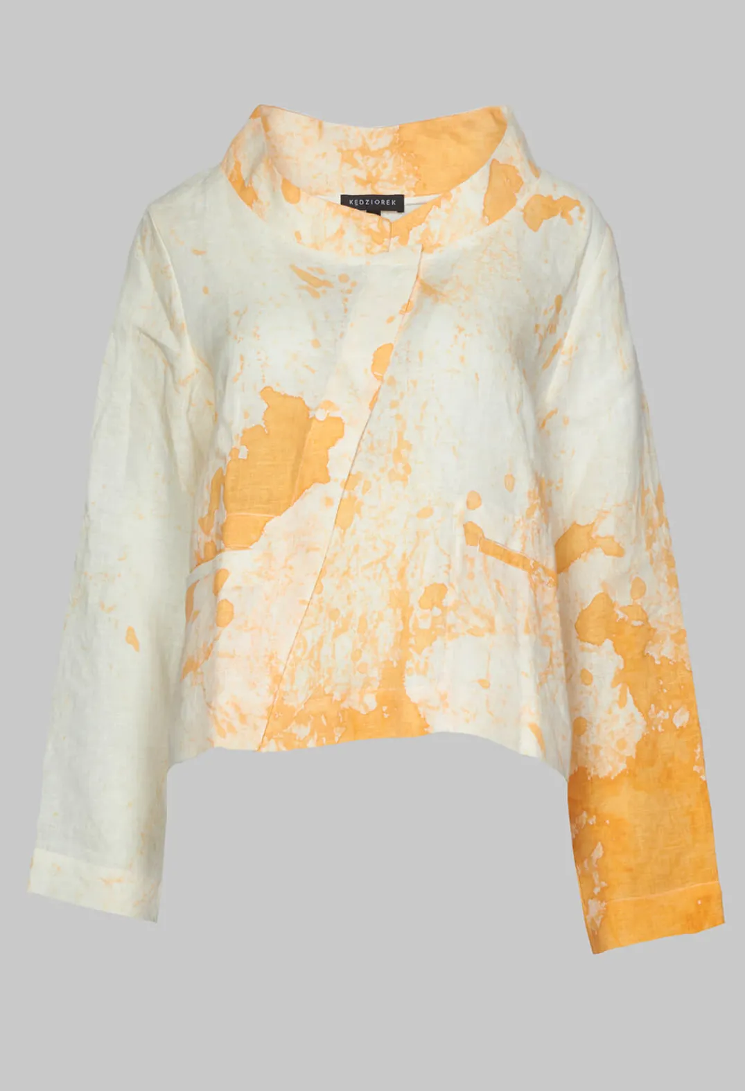 Kedziorek Jackets^Cropped Lightweight Jacket in Orange Dye