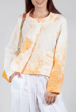 Kedziorek Jackets^Cropped Lightweight Jacket in Orange Dye
