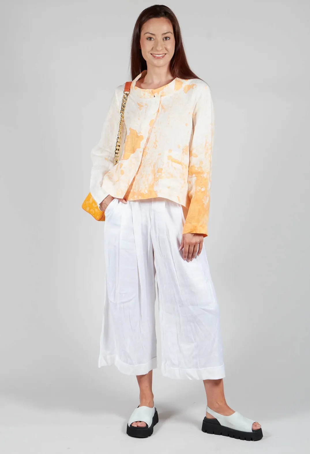 Kedziorek Jackets^Cropped Lightweight Jacket in Orange Dye