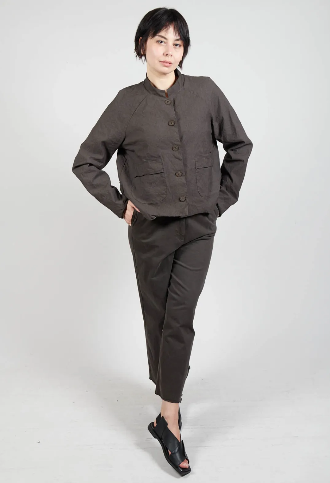 Aequamente Jackets^Cropped Long Sleeved Jacket in Faggio