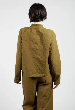 Aequamente Jackets^Cropped Long Sleeved Jacket in Oliva