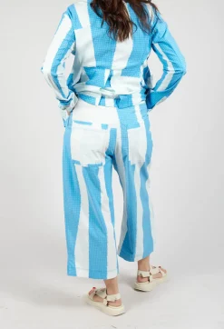 Rundholz Black Label Trousers^Cropped Pull On Trousers in Malibu Print