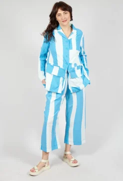 Rundholz Black Label Trousers^Cropped Pull On Trousers in Malibu Print