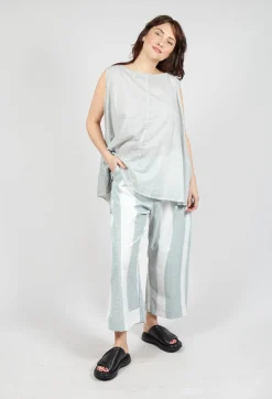Rundholz Black Label Trousers^Cropped Pull On Trousers in Grey Print