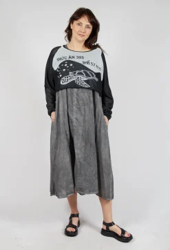 Rundholz Black Label Jumpers^Cropped Pullover with High Low Hem in Black Jacquard