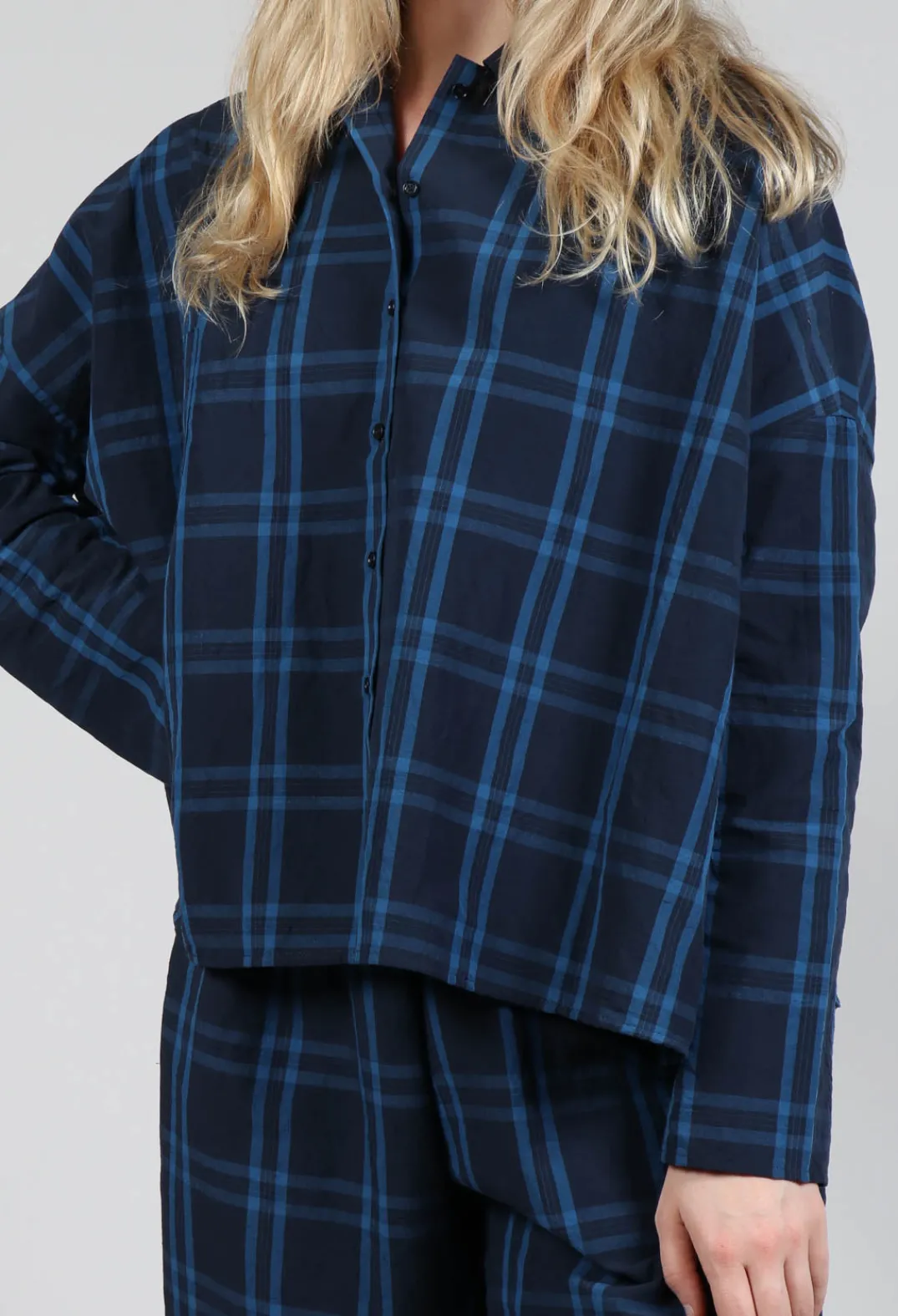 Apuntob Shirts & Blouses^Cropped Shirt in Denim