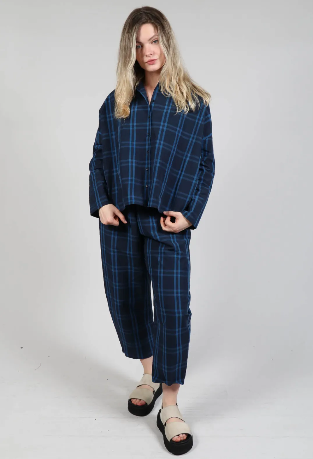 Apuntob Shirts & Blouses^Cropped Shirt in Denim