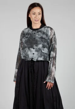 Pal Offner Shirts & Blouses^Cropped Shirt in Steppe Black