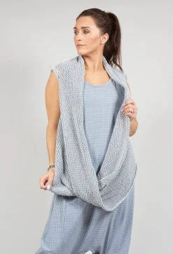 Rundholz Black Label Jumpers^Cropped Sleeveless Jumper in Ice