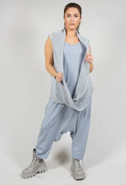 Rundholz Black Label Jumpers^Cropped Sleeveless Jumper in Ice