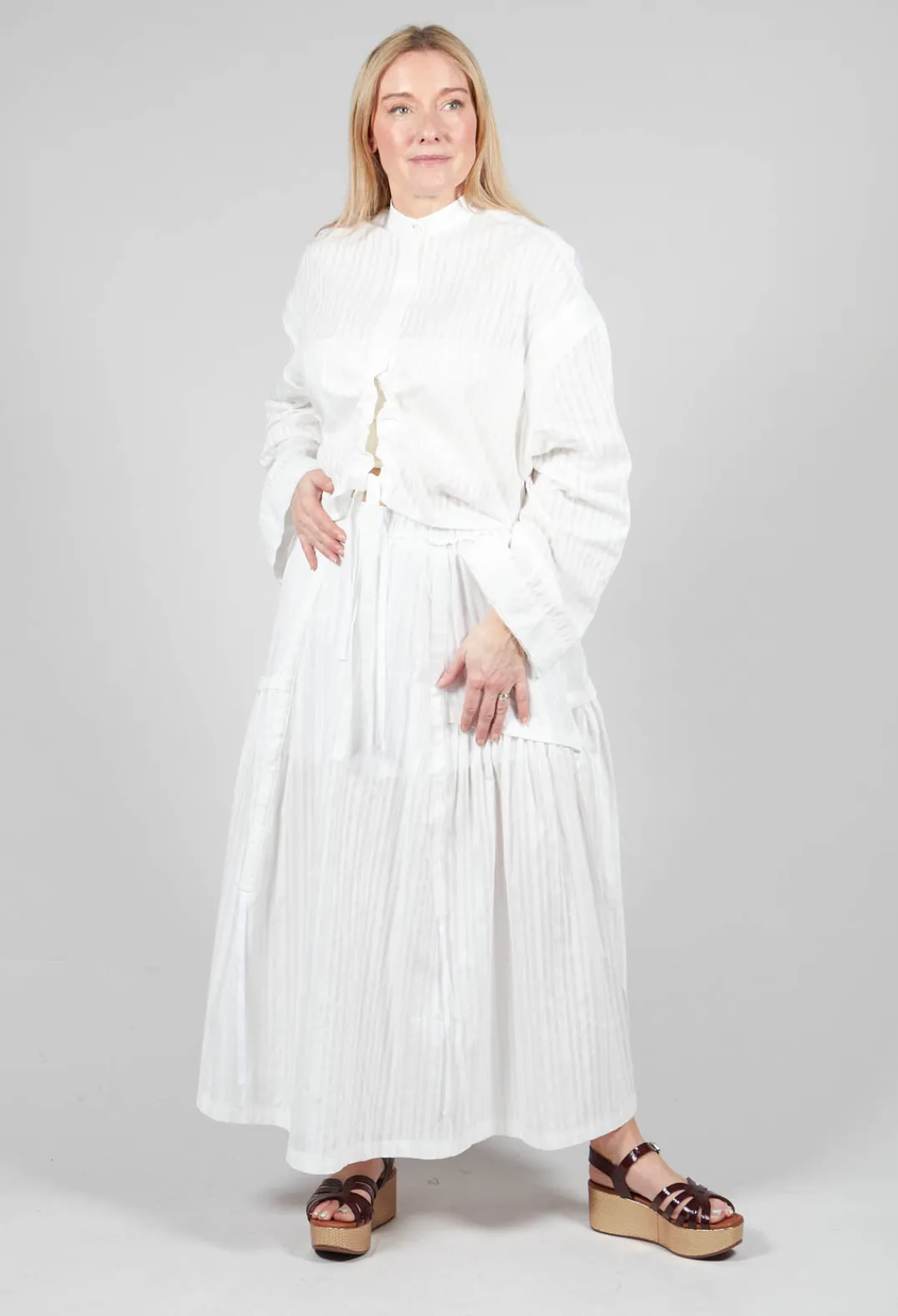 Isabel Benenato Shirts & Blouses^Cropped Top in White