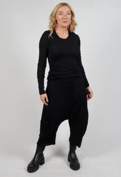 Rundholz Mainline Trousers^Cropped Trousers in Black Black