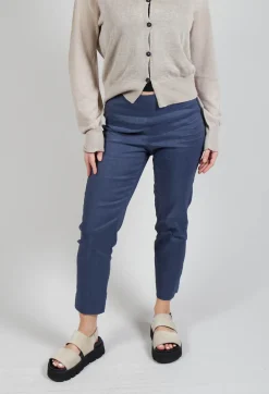 Sarah Pacini Trousers^Cropped Trousers in Midnight Blue
