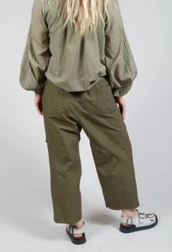 Amici Trousers^Cropped Trousers in Oliva