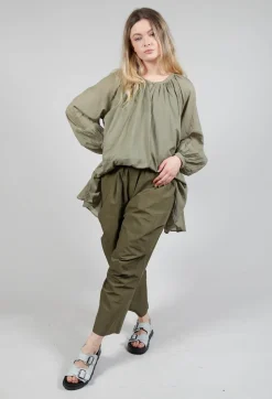 Amici Trousers^Cropped Trousers in Oliva