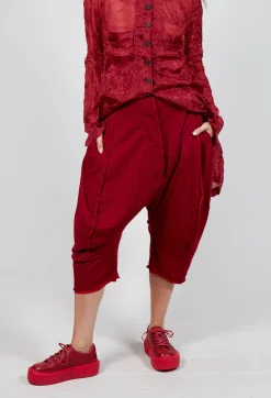 Rundholz Mainline Trousers^Cropped Trousers in Sunset Cardinal