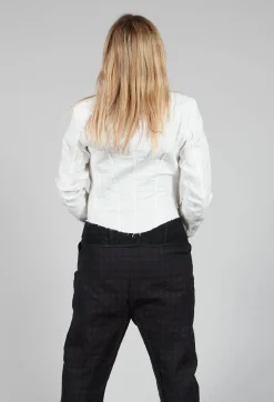 Masnada Jackets^Cropped Utility Jacket in Chalk