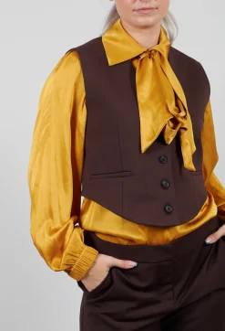 Mei Meij Jackets^Cropped Waistcoat in Java
