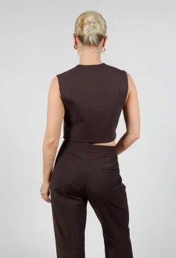 Mei Meij Jackets^Cropped Waistcoat in Java