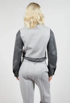 Mei Meij Jackets^Cropped Waistcoat in Perla