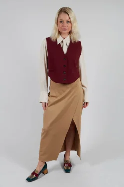 Mei Meij Jackets^Cropped Waistcoat in Rumba