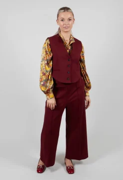Mei Meij Jackets^Cropped Waistcoat in Rumba