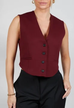 Mei Meij Jackets^Cropped Waistcoat in Rumba