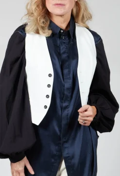 Nostra Santissima Jackets^Cropped Waistcoat in White