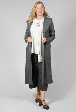 Malloni Co-ords & Suits^Cropped Wide Fit Striped Tailored Trousers in Balinese Fango