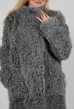 Dom Goor Coats^Curly Toscana Coat in Silver