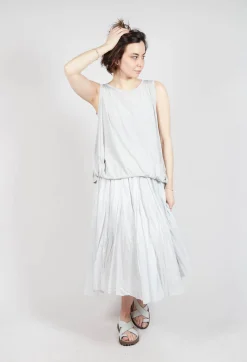 Rundholz Mainline Tops^Curved Sleeveless Top in Moon
