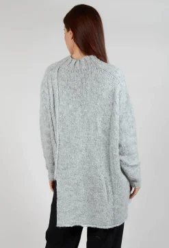 Bread and Butter Jumpers^Cut Out Ribbed Jumper in Grey
