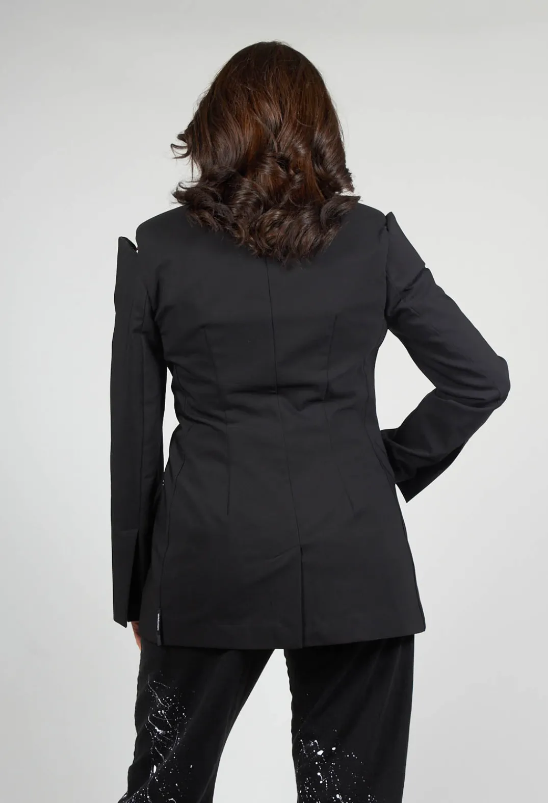 Nostra Santissima Jackets^Cut Shoulder Padded Jacket in Black