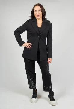 Nostra Santissima Jackets^Cut Shoulder Padded Jacket in Black