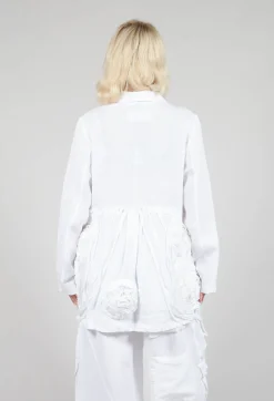 Tadashi Jackets^3D Floral Jacket in White
