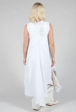 Tadashi with Giovanna Guglielmi Dresses^3D Flower and Print Dress in White