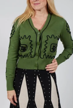 Rene Derhy Cardigans^Dalva Cardigan in Kaki